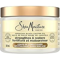 SheaMoisture Jamaican Black Castor Oil Strengthen & Restore for damaged or chemically processed hair Leave-In Conditioner cru