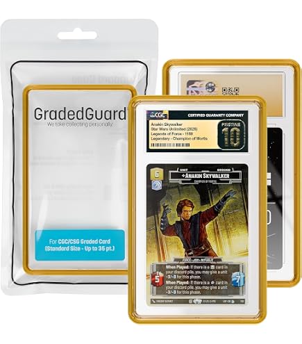 GradedGuard CGC Card Slab Protector Case, Standard CGC Size, Impact Resistant TPU Holder, Drop & Scratch Proof Frame for Graded Sports TCG Collectible Trading Cards. (Pink) : Toys & Games