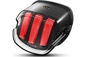 AUDEXEN LED Strobe Brake Tail Light Rear Motorcycle Taillights Compatible with Harley Dyna Sportster Road King Fatboy Electra Glide Heritage Softail Touring Sportster