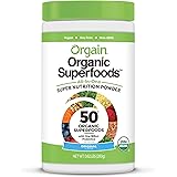 Orgain Organic Green Superfoods Powder, Original - Antioxidants, 1 Billion Probiotics, Vegan, Dairy Free, Gluten Free, Kosher