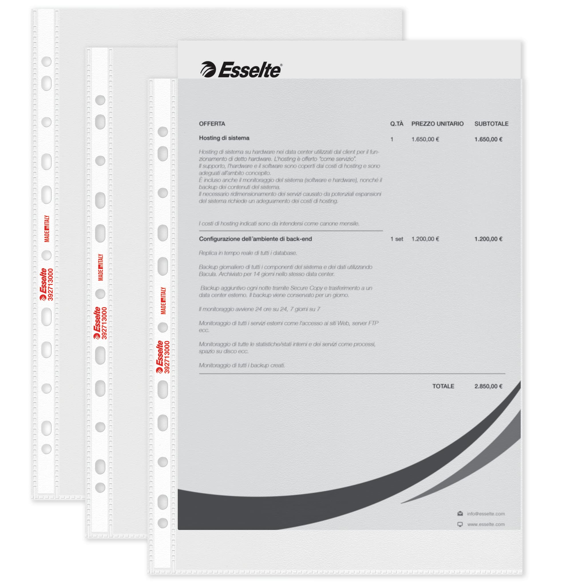 Esselte 244046 Envelope A Document Wallet