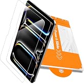 PandaShield 2-Pack Screen Protector for iPad Pro 11-inch M5/M4 (2025/2024) | 9H+ Tempered Glass,Easy-Install Tray,12FT Shatterproof,Apple Pencil Compatible,HD Clarity,Scratch Resistant,Bubble-Free