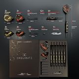 CC-Exquisite Professional Steel Tip Darts Set 6 x 22g Brass Barrels view 2
