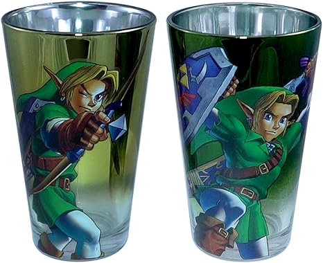 Amazon Co Jp ゼルダの伝説 Loz 公式2ピースリンク プレミアムパイントギフトセット 16オンス Bpaフリー ホーム キッチン