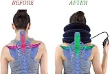 RUNZI Cervical Neck Traction Device Inflatable Neck Stretcher Blue view 3
