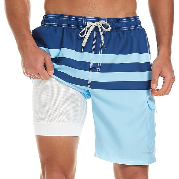 Nike Swim Men's Color Surge 9-inch Volley Shorts Light Blue Fury