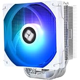 Thermalright Burst Assassin 120 SE ARGB White CPU Cooler, 148mm High, 120mm PWM Fan with 1550RPM Speed,6 Heat Pipes Heatsink Cooling, for Intel lga1700/1851/1150/1151/1200, AM4/AM5, PC Cooling,White