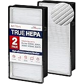 30836 True HEPA Filter Replacement Compatible with Hunter 30841, 30847, 30848, 30876 Air Purifiers by LifeSupplyUSA (2-Pack)