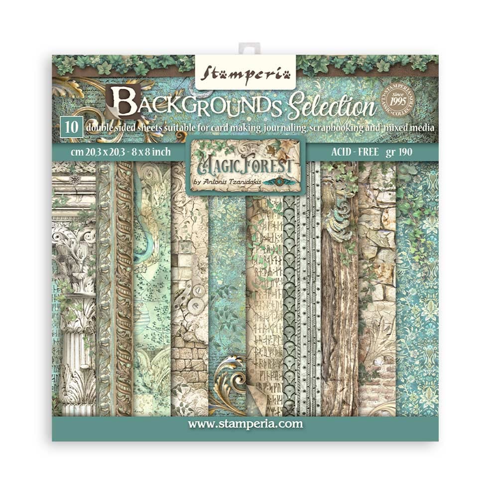 Stamperia - Mini Scrapbooking Pad - Backgrounds Magic Forest