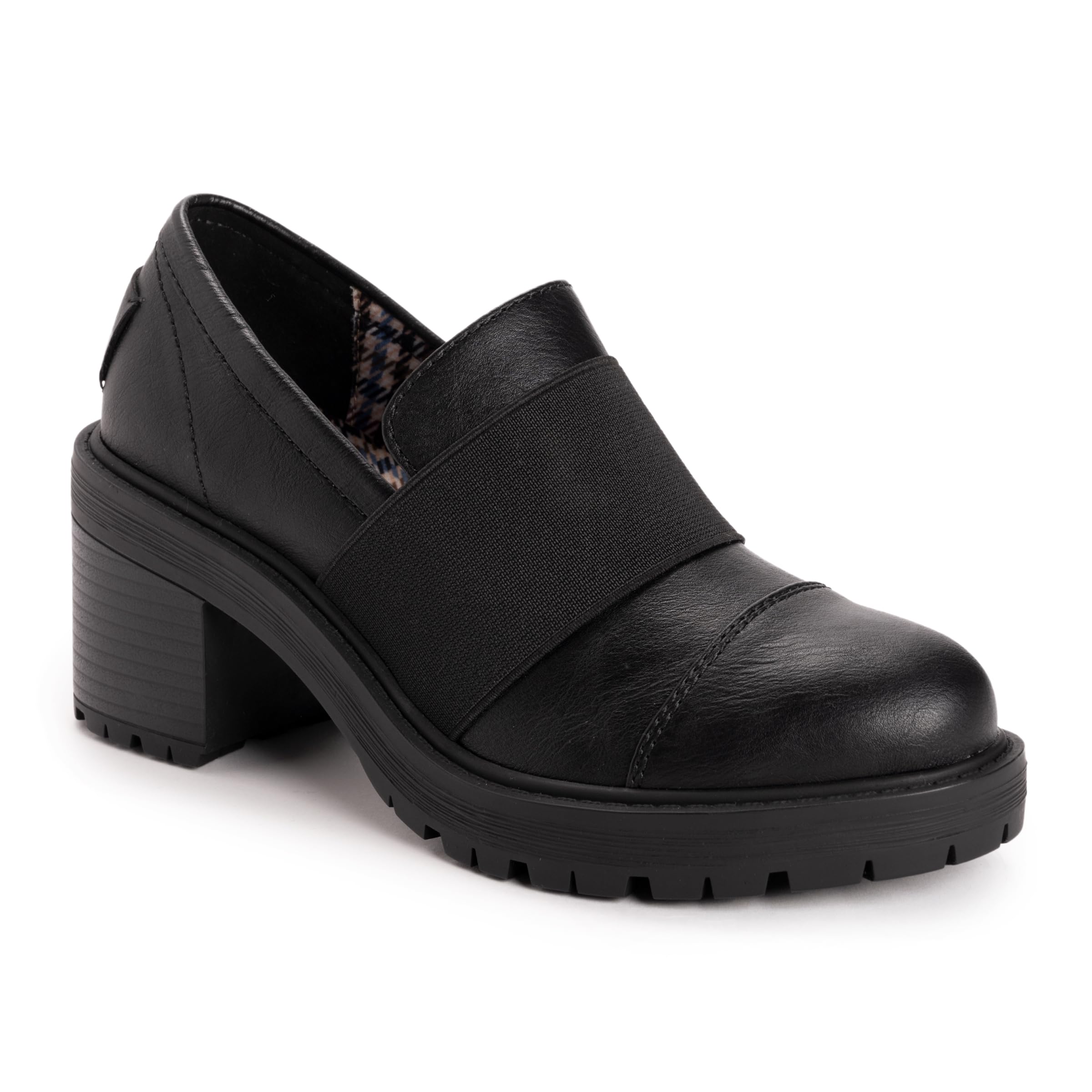 MUK LUKS Women’s Lucy Lettie, Black, 8.5