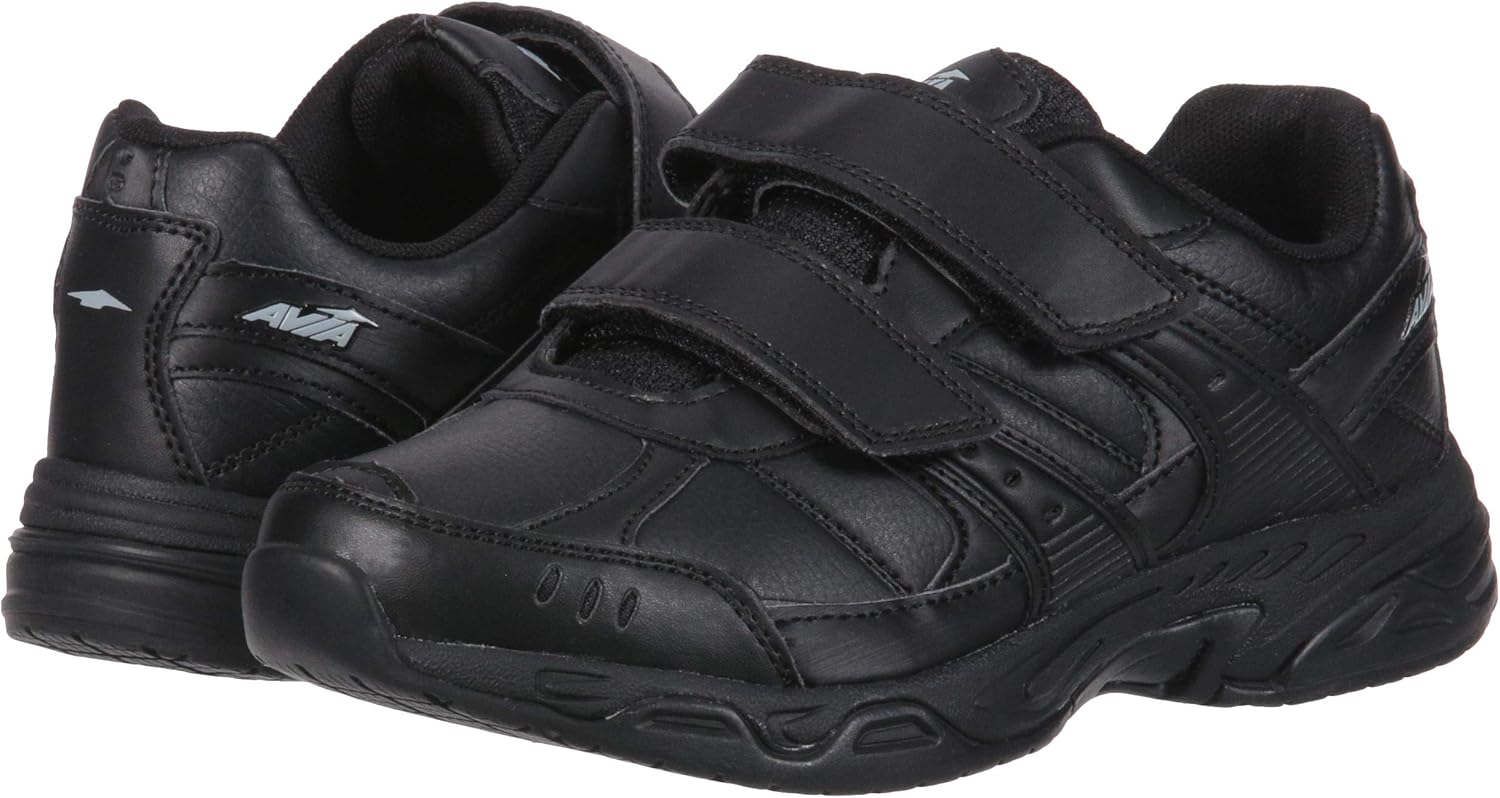 Avia Avi-Union II Velcro Non Slip Shoes for Women – Comfort Safety Shoes for Work, Nursing, Restaurants, & Walking – Black or White: Shoes