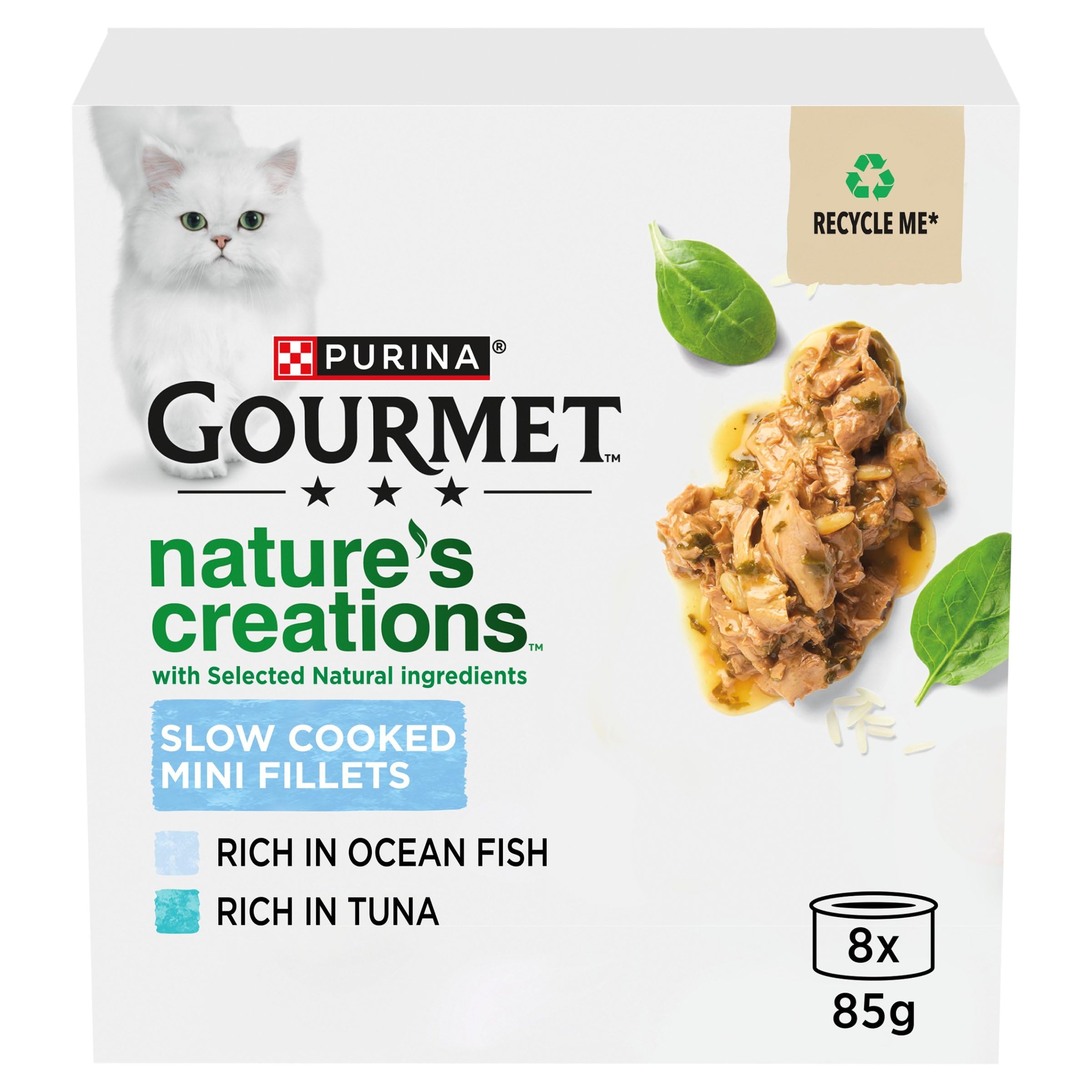 GOURMET Nature's Creations Fish Wet Cat Food 8x85g
