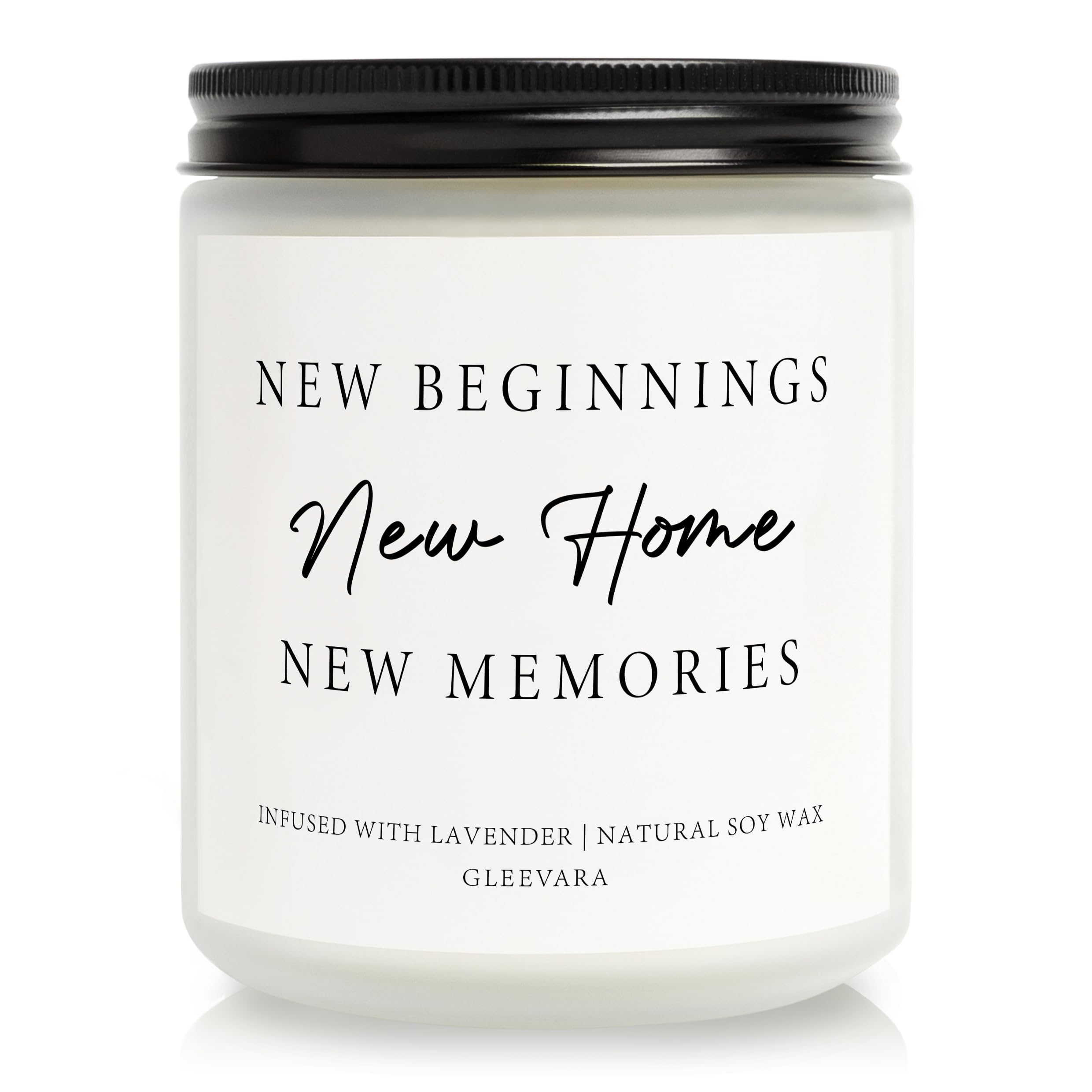 Gleevara New Home Gifts, House Warming Gifts New Home - Handmade Lavender Scented Candle Housewarming Gift, House Warming Gift Ideas for Family, Couple