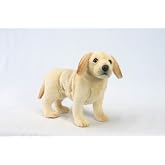 HANSA Yellow Lab Puppy Standing Plush Toy 14" L