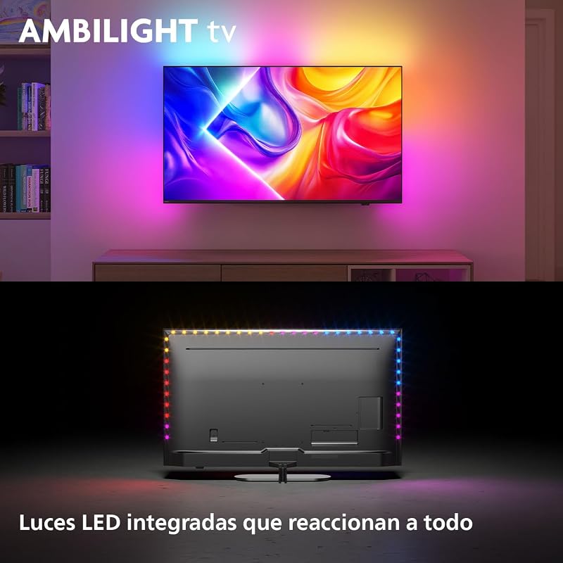 Ambilight 'The One' 55PUS9010 4K Smart TV - Pantalla de 55 Pulgadas con P5 Picture Engine Ultra HD, Titan OS, Dolby Vision y Sonido Dolby Atmos