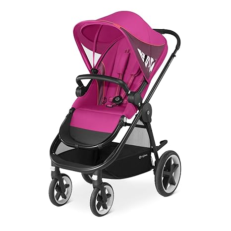 CYBEX Gold Kinderwagen Balios M, Mit wendbarem Komfortsitz und Schutzbügel, Ab 6 Monate bis 17 kg (ca. 4 Jahre), Passion Pink