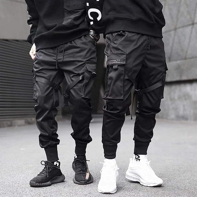 pantalones múltiples bolsillos streetwear informal