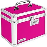 Vaultz Combination Lock Box, 7.75 x 7.25 x 10 Inches, Pink (VZ00802)