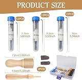 Redamancy 36Pcs Wool Felting Needle Tools Kit 3 Sizes with Wood Handle view 2