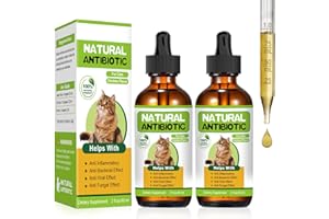 RUAKPL Natural Antibiotics for Cats,Cat Antibiotic,Antibiotics for Cats,Cat Multivitamin,Cat Immune Support,Supports Cat Allergy Itch Relief,Cat Supplements,Cat Allergy Support