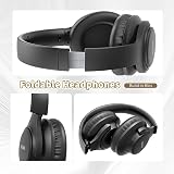 KVIDIO Bluetooth Headphones Over Ear 65H Playtime Mic Foldable Deep Bass HiFi view 7