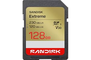 SANDISK 128GB Extreme SD UHS-I Card - Up to 230MB/s Read Speed and 120MB/s Write Speed, 4K UHD Video, U3, V30 - SDSDXV9-128G-GUCIN