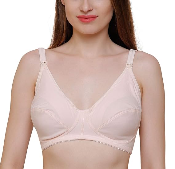 Women's Bra Maternity Nursing Feeding Antimicrobial Soft Cotton Bras for Women Girls