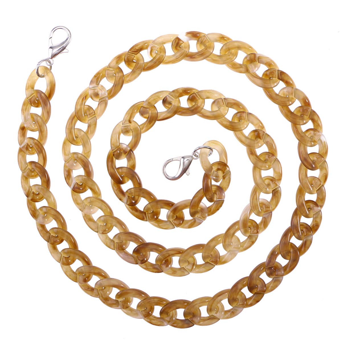 VALICLUD Resin Bag Strap Bag Chain Acrylic Chain Purse Accessories (120CM)