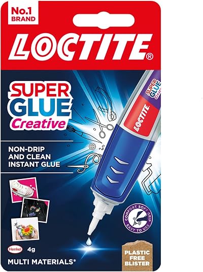 Loctite Super Glue Creative Pen Gel, Clear Precision Applicator, Multi-Material