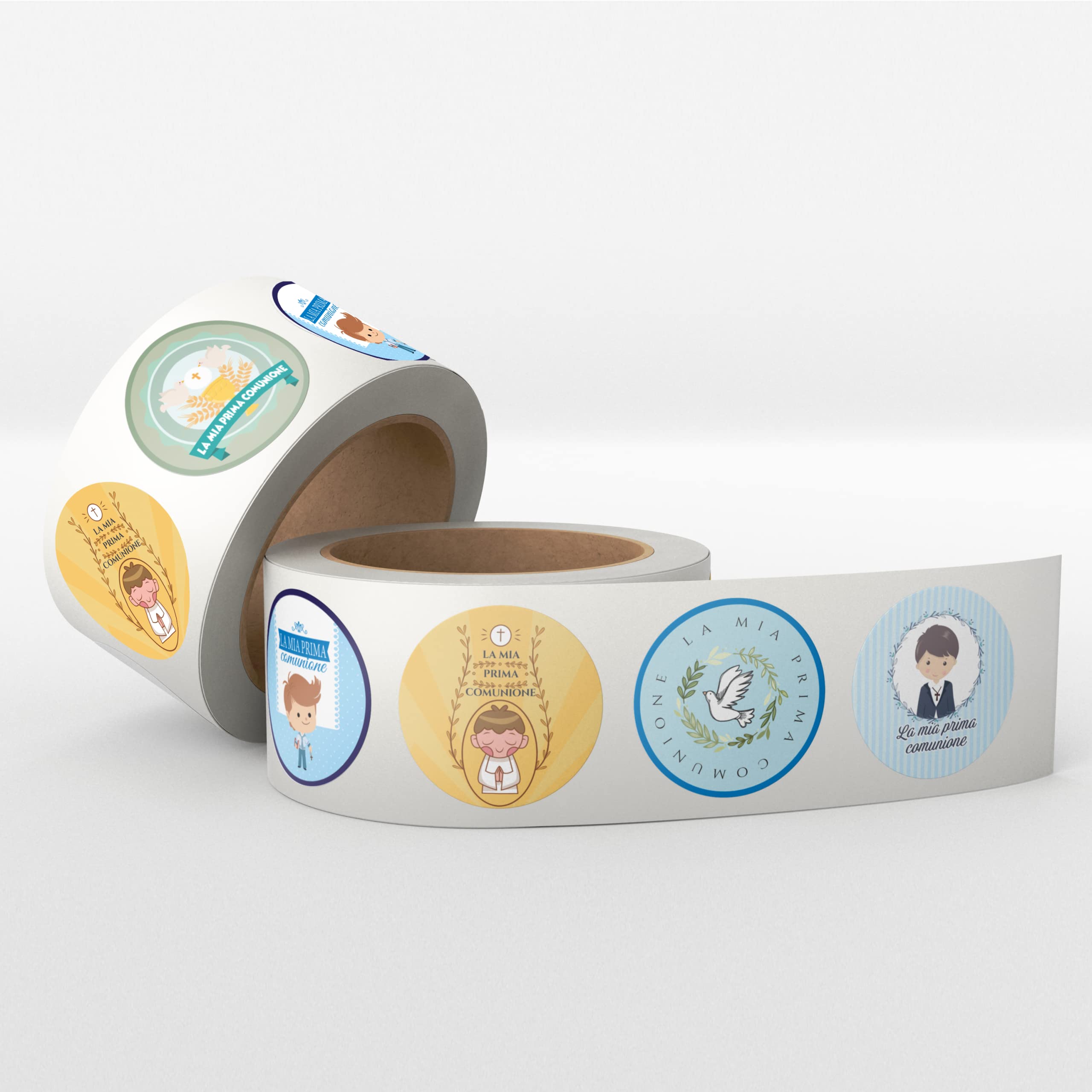 250 First Communion Children's Stickers for Party Favors – Sticker Stickers for Communion Children with My First Communion Written – Personalised Children's Stickers Labels