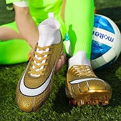 HESBITEUL Outdoor Soccer Shoes Mens Women: Football