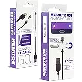 SOJITEK Genuine Detachable Magnetic Charging Charger (No Data Sync, No Fast Charge) 3.3FT (2A) Cable withMicro USB / Android Phone Magnetic Connector for Micro USB 2.0 A Male to Micro B