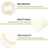 Sularpek 35 Pcs Hair Net Set Blonde Elastic Edge 50 cm Bun Nets for Ballet view 4