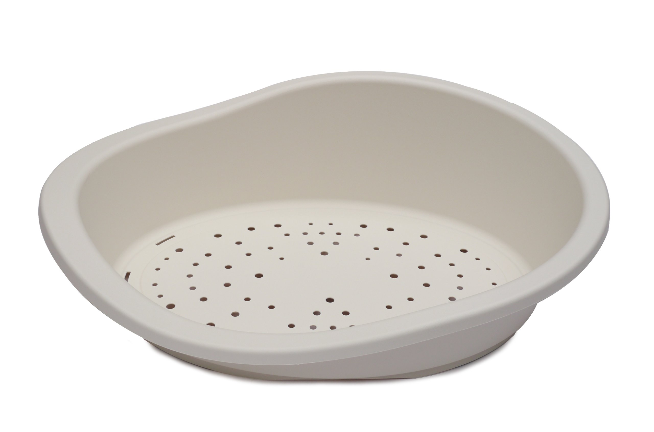 Rosewood Sonny Classic Plastic Dog Bed, Cream, 65cm — image 1