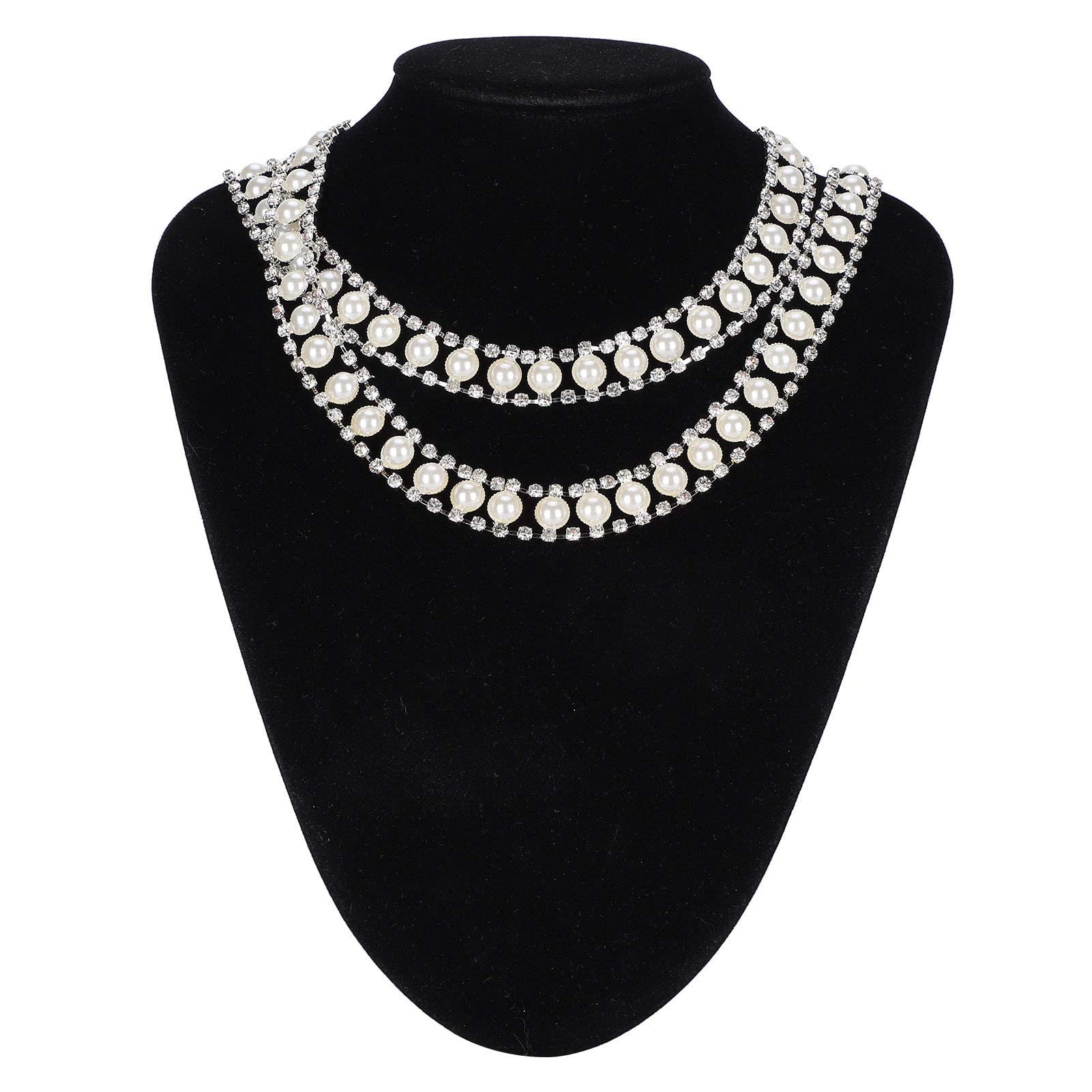 Rhinestone Chain Double Row, Rhinestone Trim, 1 Yard DIY Clothing Decoration Accessories for Garment Embellishment