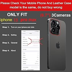 RMAWRAD Wallet case for iPhone 13 pro Max Real