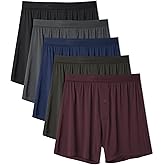 DAVID ARCHY Ultra Soft Modal Underwear Mens Boxer Shorts Loose Breathable Boxers for Men Pack