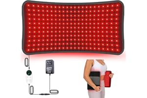 242 LED Red Light Pad, 60cm x 30cm Large Red and Near Infrared Light Pad for Full Body, 660nm & 850nm, 6 Timer & 5 Brightness