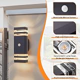 CELAVY Up Down Outside Lights with Motion Sensor IP65 Anthracite GU10 LED view 5