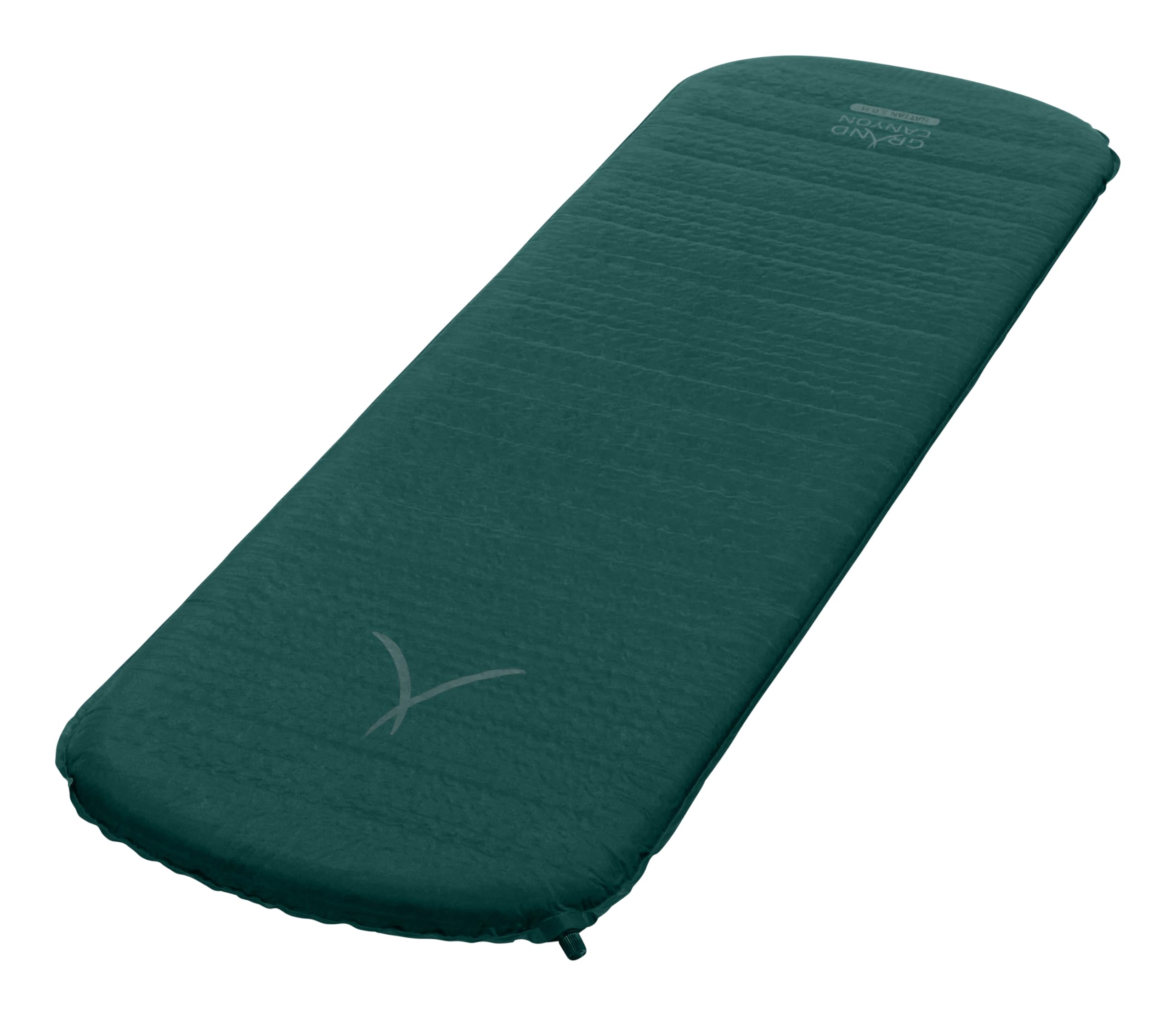 Grand Canyon HATTAN 5.0 M - self-inflating mat, camping mat - 185x55x5,0cm - Botanical Garden (dark green)