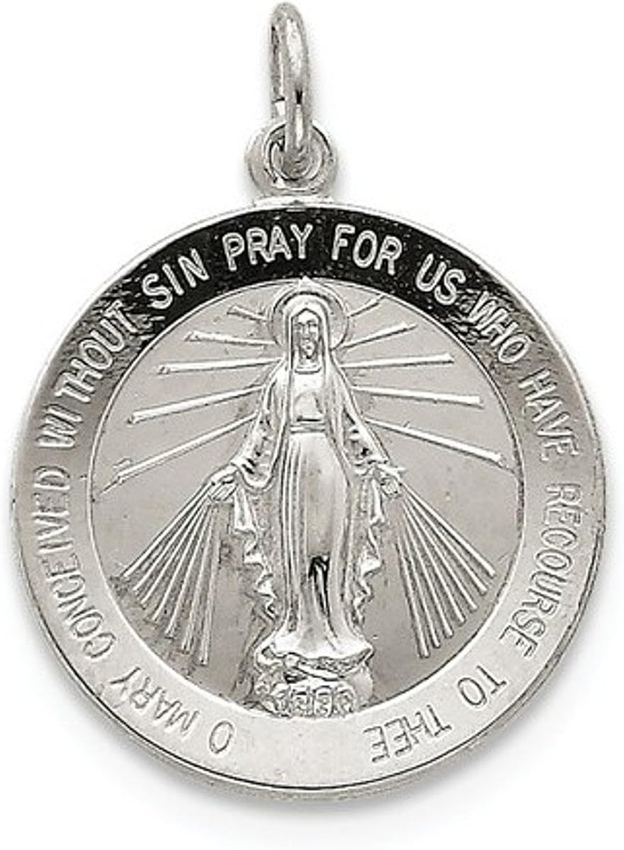 Sterling Silver Miraculous Medal (29X21MM) Religious
