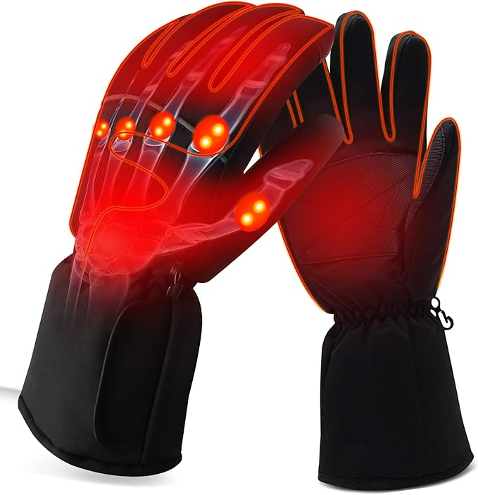 Winter Warm Electric Heated Gloves Battery Operated