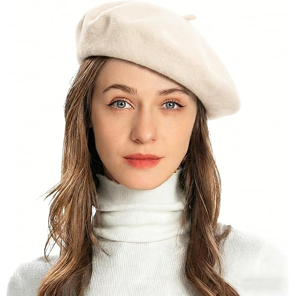 9682 Womens French Beret Hat, Reversible Solid Color Cashmere Knit Warm ZLYC French Beret hat, Reversible Solid Color Knit Egypt | Ubuy main image 3