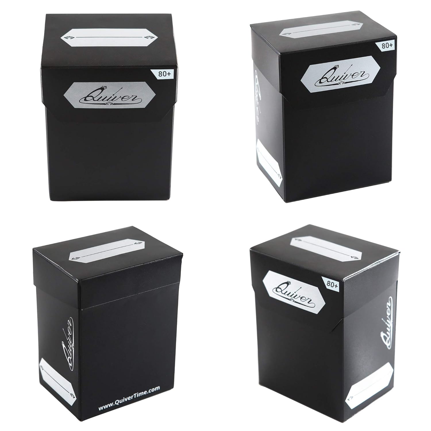 Quiver Time MTG/Pokemon/YuGiOh Standard Size Cards Deck Blocks with Double Dividers Blue White ...