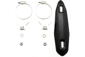 ESTCARBON Universal Carbon Fiber Exhaust Heat Shield, Pipe Cover | KTM motorcycle accessories | Motorcycle Exhaust Heat Shield for Dirt Bike, ATV, Motorbike, Four Wheeler, Pit Bike | Alternative to exhaust wrap