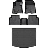 Binmotor-Floor Mats & Cargo Liner Set for Ford Escape 2020-2024 2025, All Weather Car Floor Mat for Ford Escape Accessories, Mats TPE Car Liners Escape Trunk Liner Trunk Mat