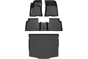 Binmotor-Floor Mats & Cargo Liner Set for Ford Escape 2020-2024 2025, All Weather Car Floor Mat for Ford Escape Accessories, Rubber Mats TPE Car Liners Escape Trunk Liner Trunk Mat