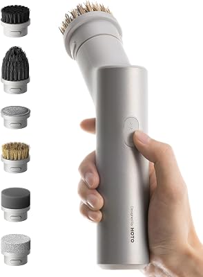 Scrubber elettrico a rotazione IPX7, spazzola per la pulizia del bagno senza fili, con 9 testine per cucina, lavello, bagno, doccia, piastrelle