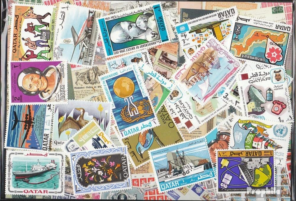 Prophila Collection Qatar 25 various stamps (Stamps for collectors)