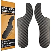 1 Pair Morton's Extension Orthotic,Carbon Fiber Insole,Rigid Foot Support Insert for Morton's Toe,Turf Toe,Hallux Rigidus,Arthritis 23.5cm(Men's Size 7/Women 8)